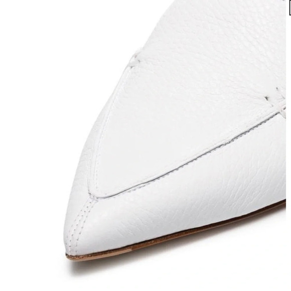 New in Box Nicholas Kirkwood Beya Textured-leather Slingback Flats In White$540 - Picture 6 of 14